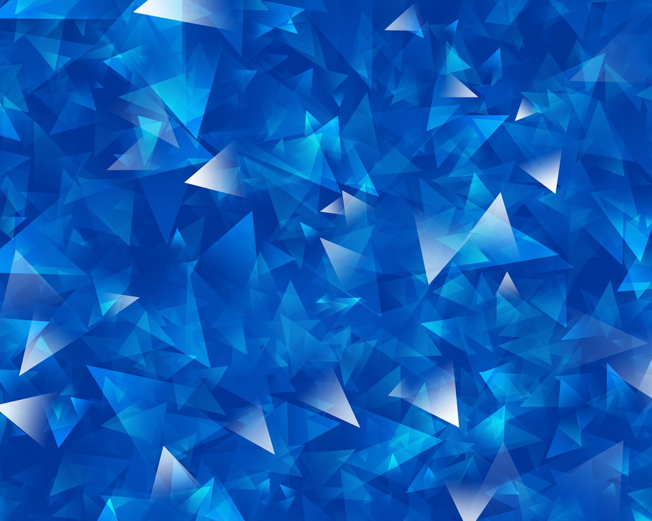 triangles, blue