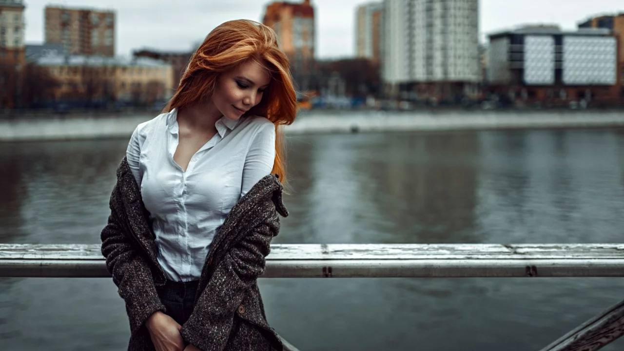 девушка, рыжая, красивая