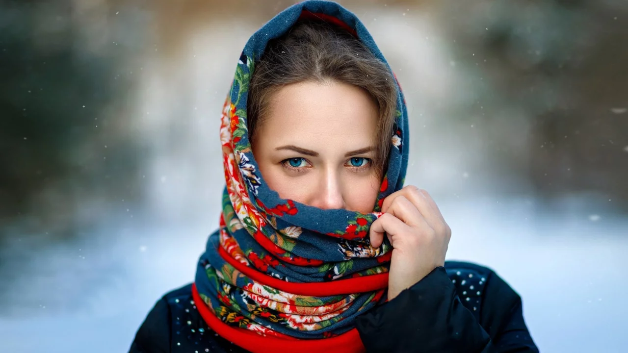 девушка, взгляд красивая