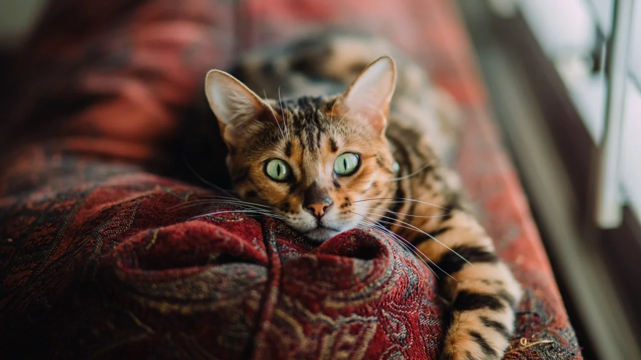 кошка, взгляд, животное