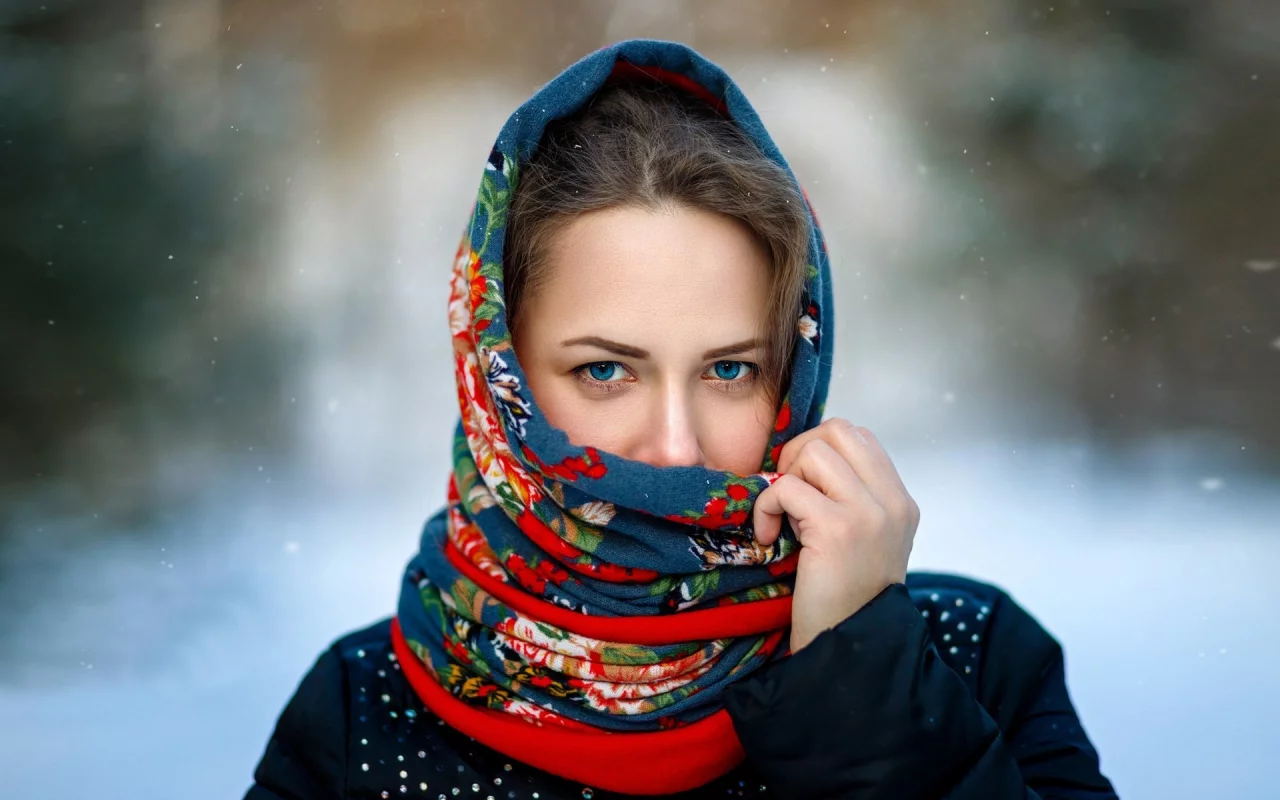 девушка, взгляд красивая