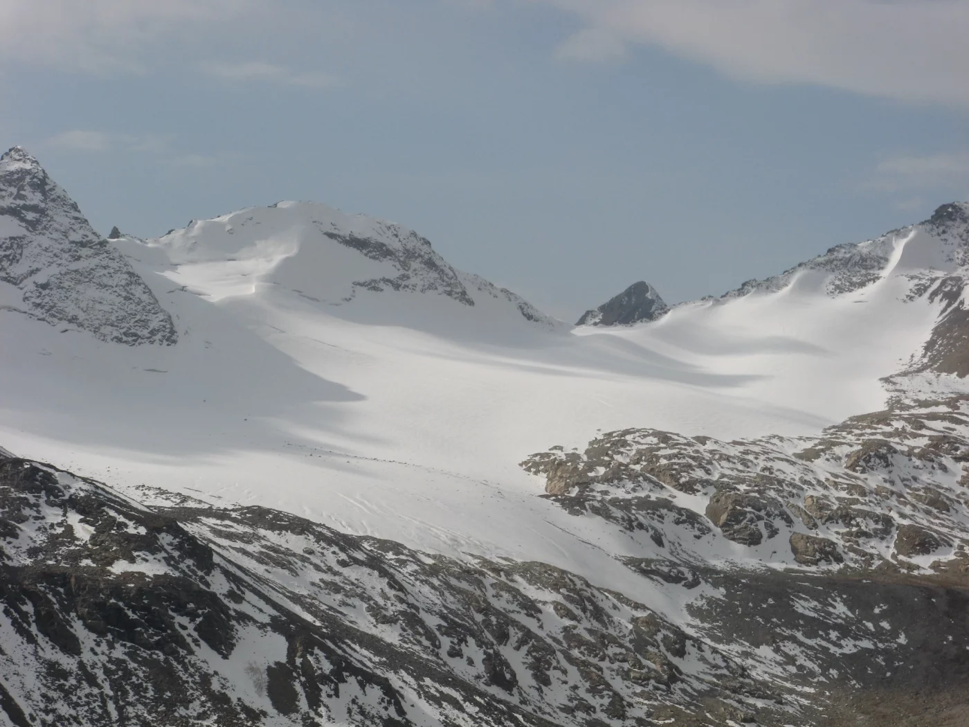 горы, снег