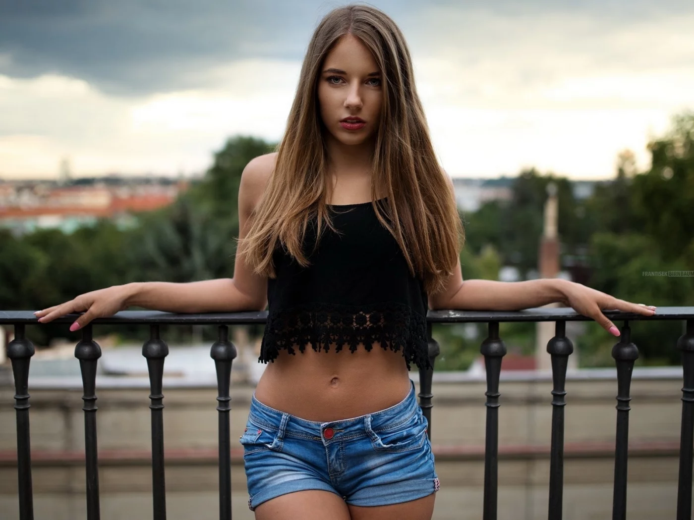 девушка, красивая, взгляд