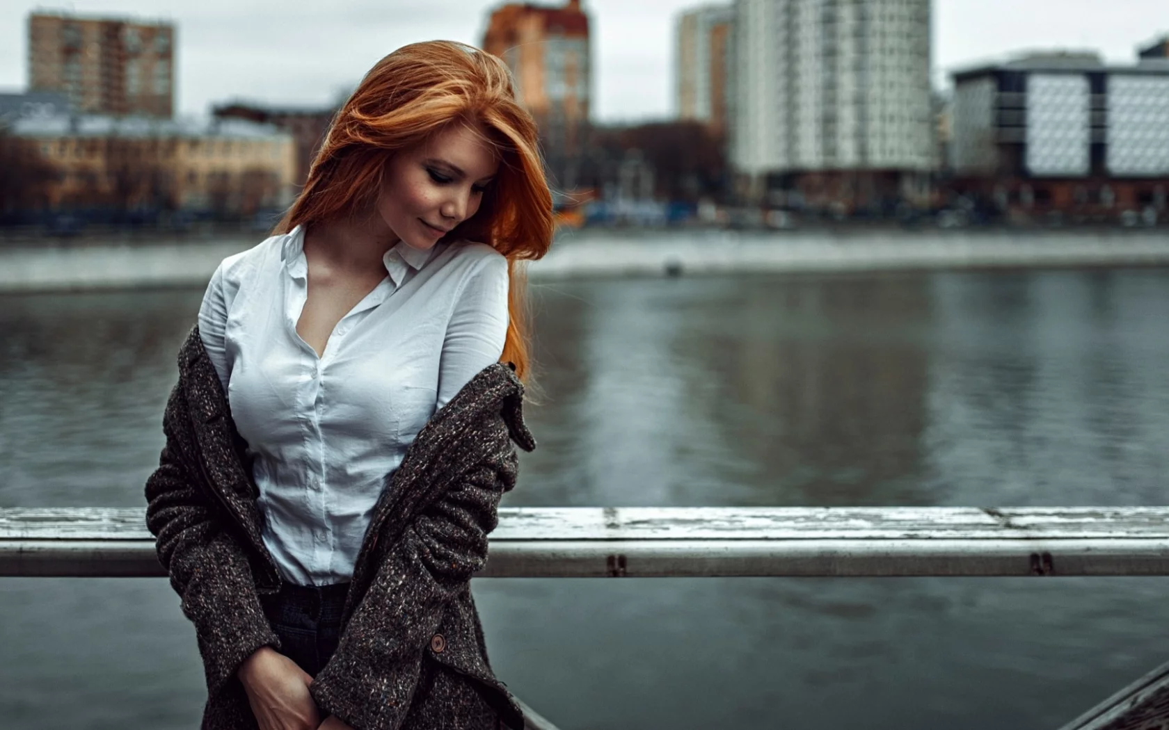 девушка, рыжая, красивая