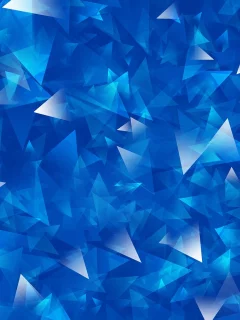 triangles, blue