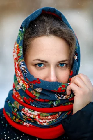 девушка, взгляд красивая