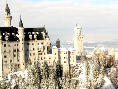 castle, winter