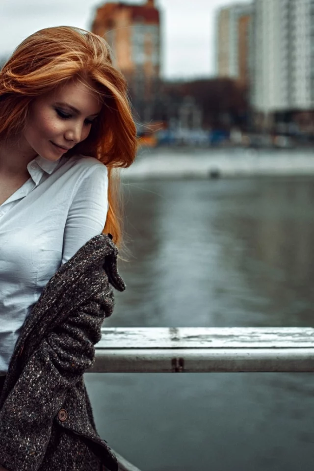 девушка, рыжая, красивая