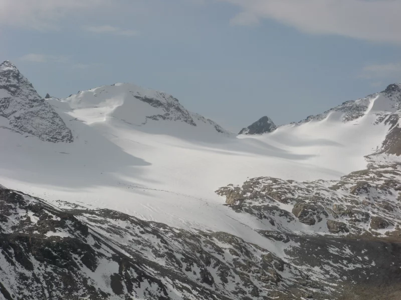 горы, снег