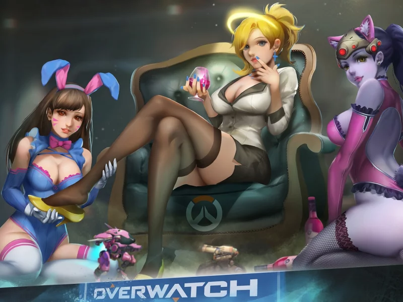 overwatch, девушка