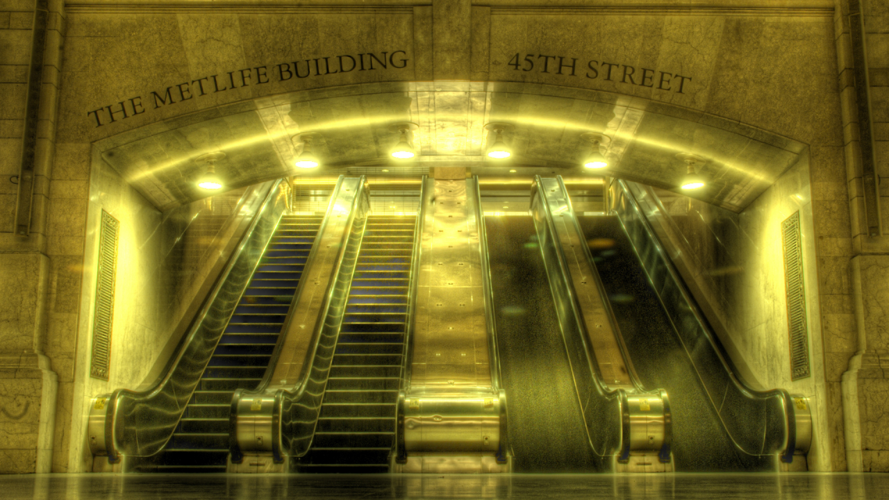 метро, эскалатор