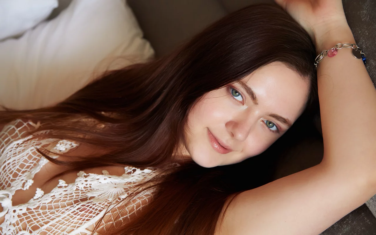 девушка, взгляд красивая