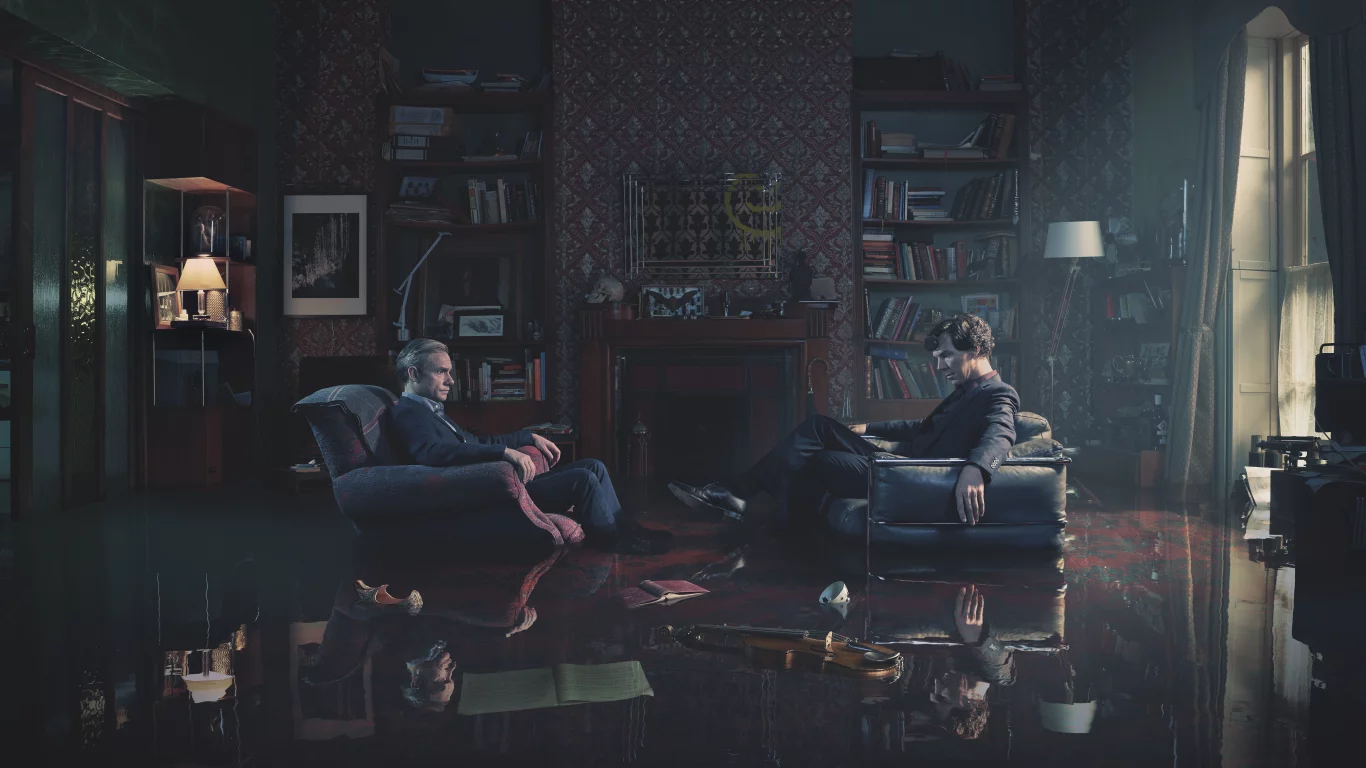шерлок холмс, сериал, бенедикт камбербэтч, мартин фримен, джон ватсон