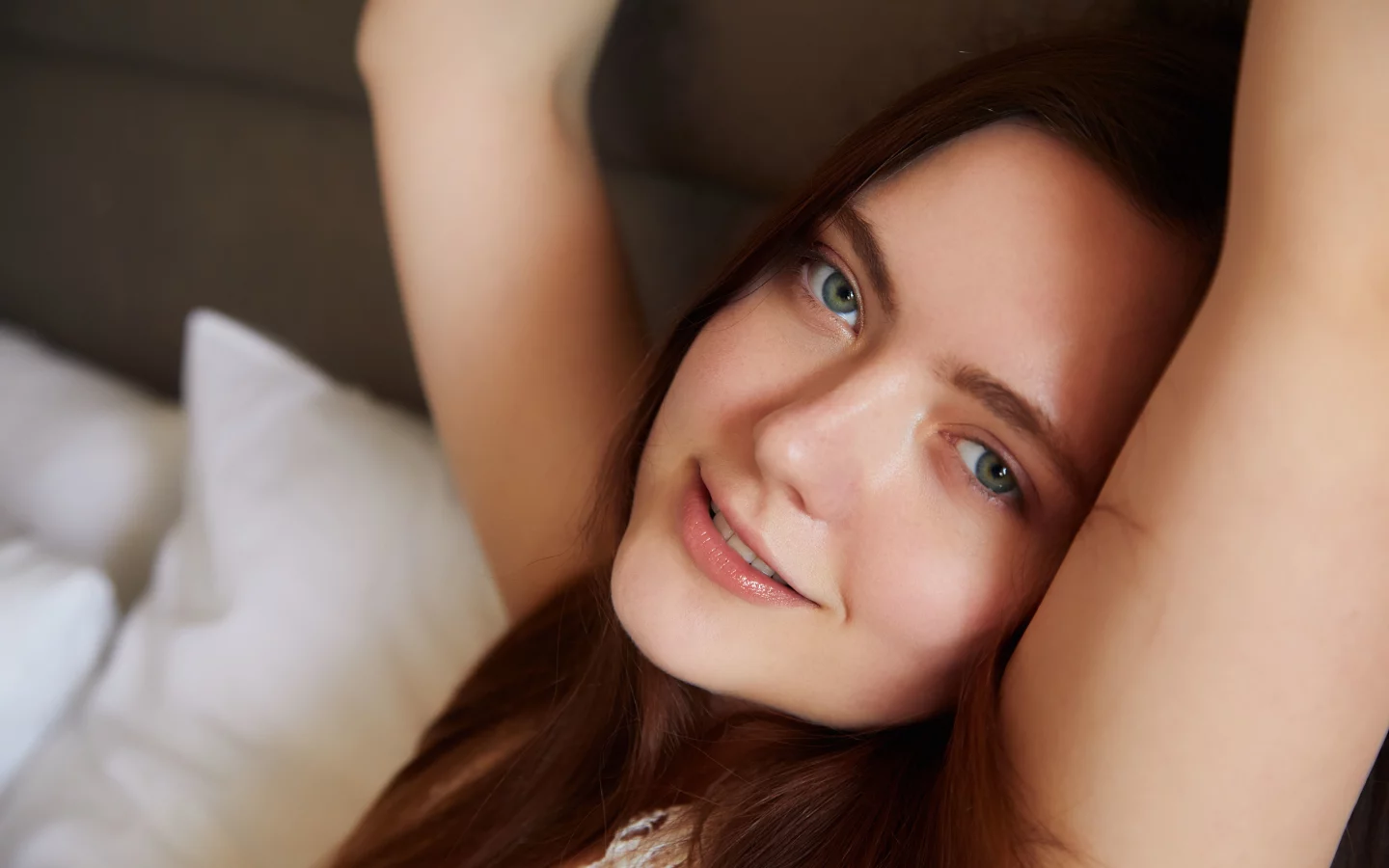 девушка, взгляд красивая