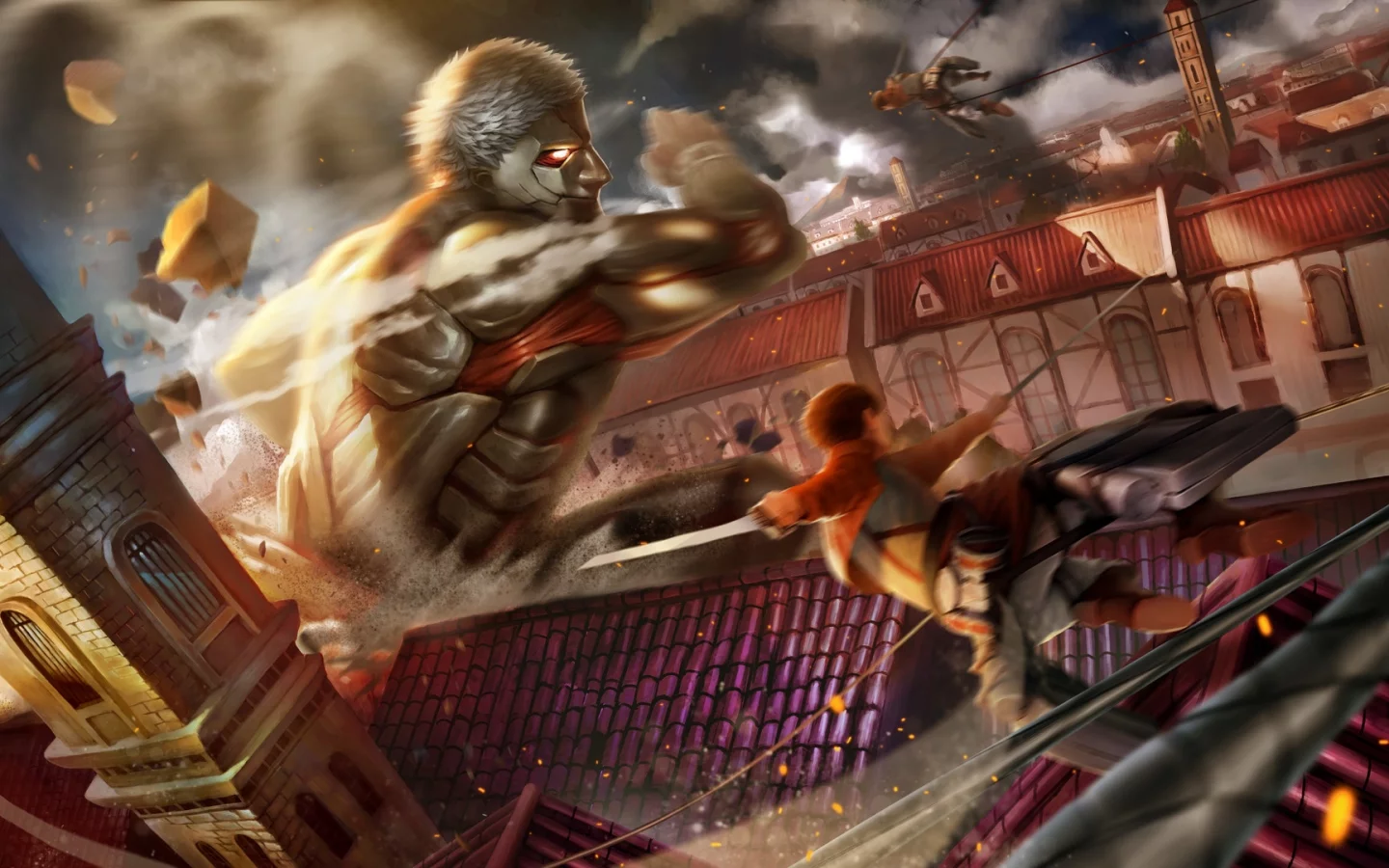 атака титанов, shingeki no kyojin