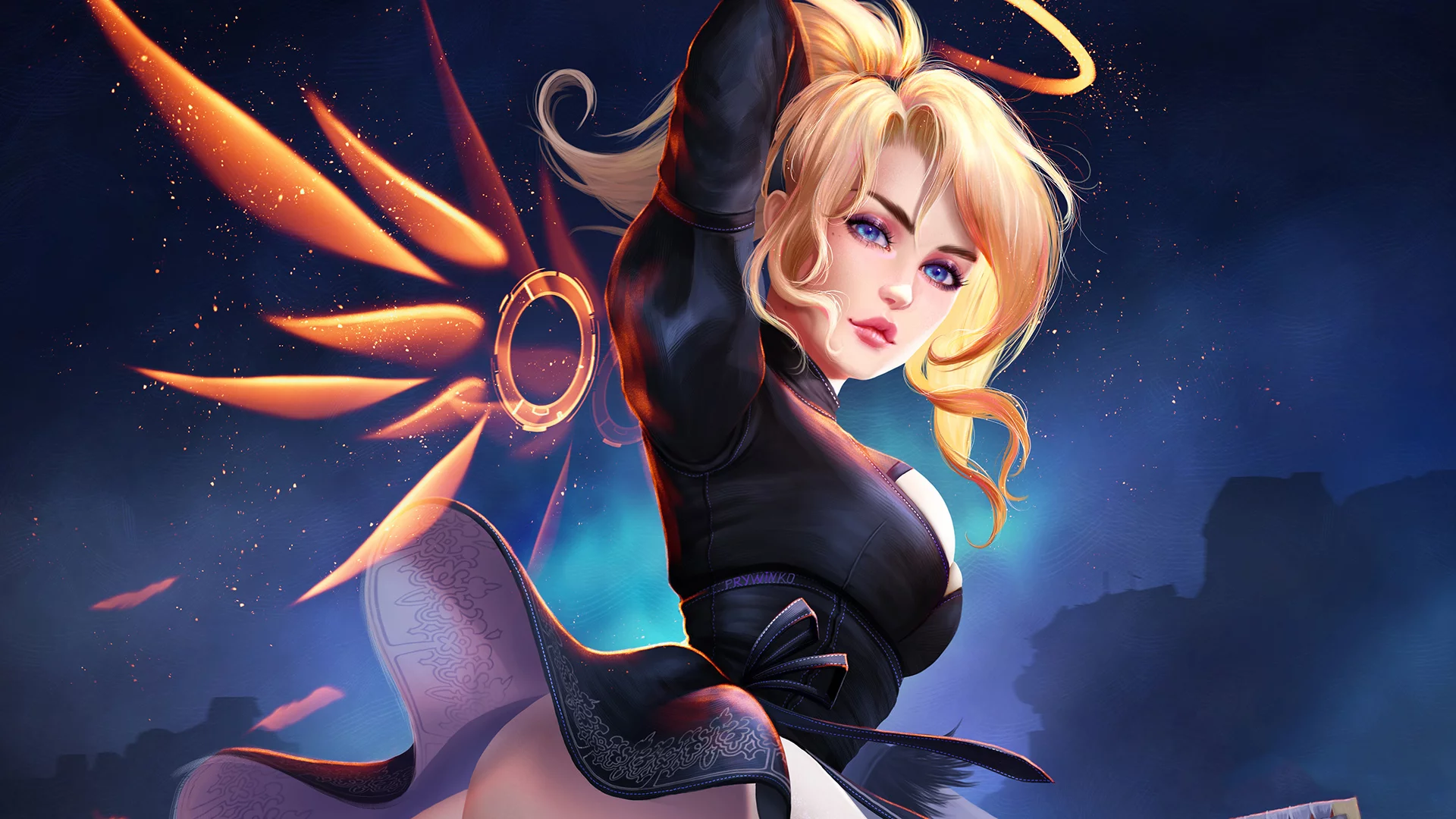 overwatch, девушка