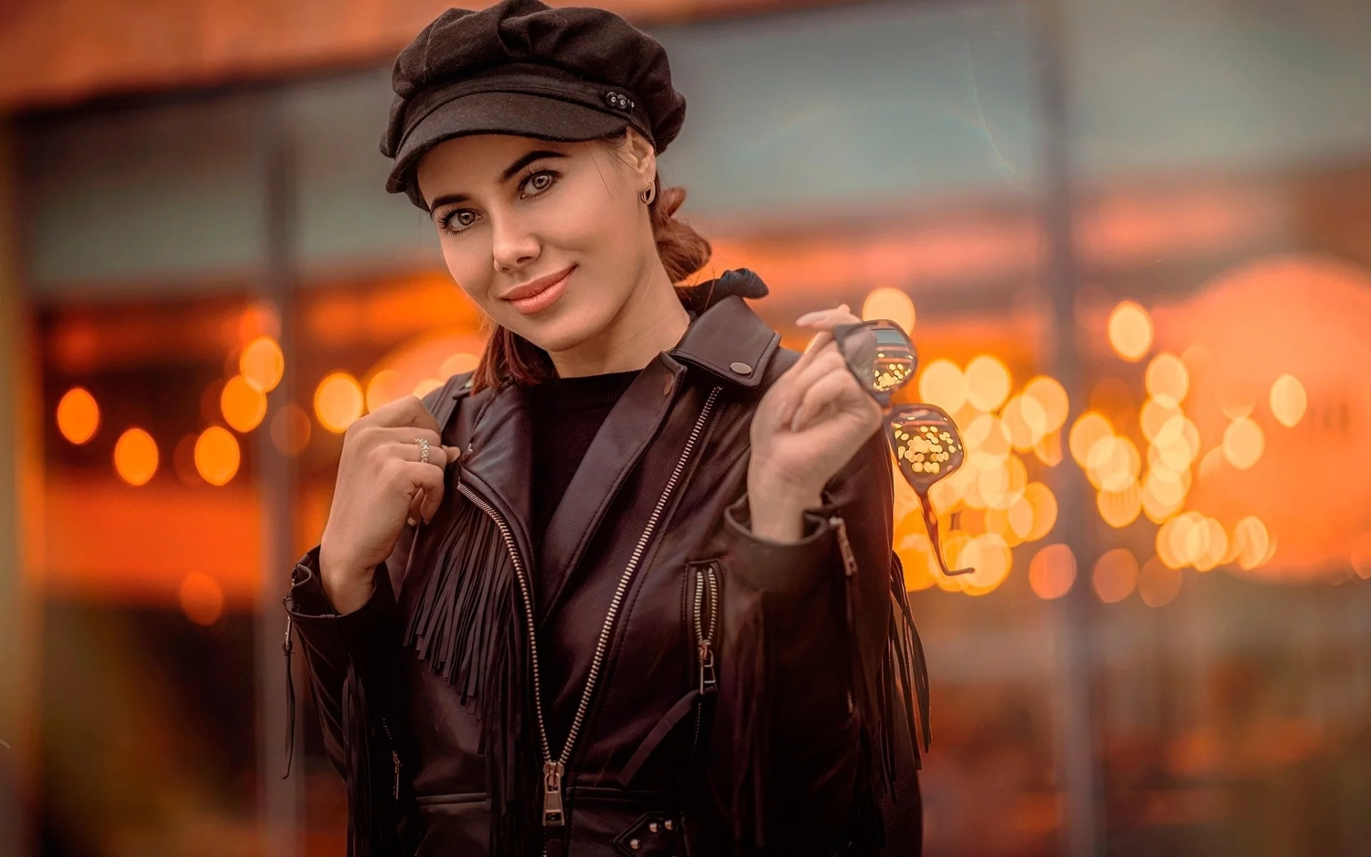 девушка, красивая, улыбается