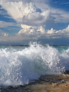 море, берег, волны