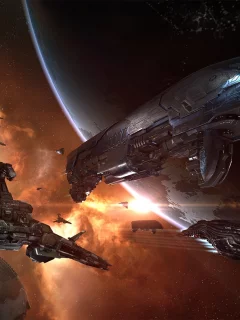 eve online, космический корабль, космос