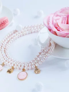 колье, роза