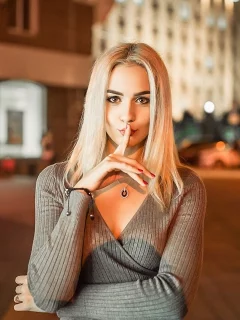 девушка, блондинка, взгляд