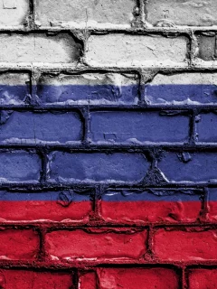 стена, кирпичи, краска, триколор
