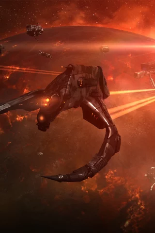 eve online, космический корабль, космос