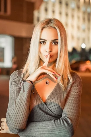 девушка, блондинка, взгляд