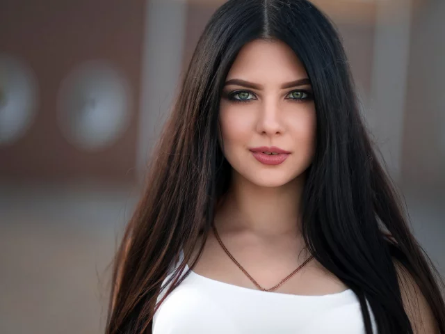 брюнетка, красивая девушка, макияж