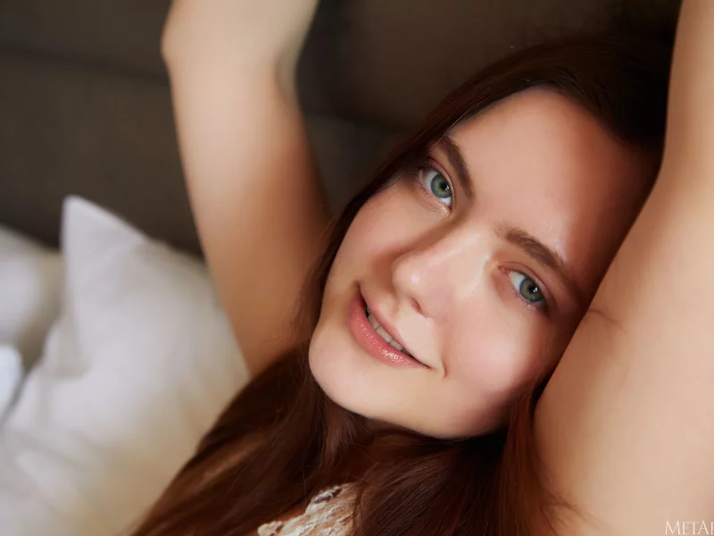 девушка, взгляд красивая