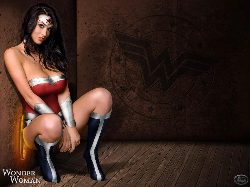 фэнтези, девушка, wonder woman, косплей