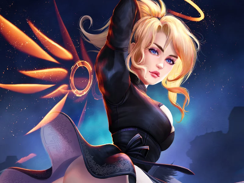 overwatch, девушка