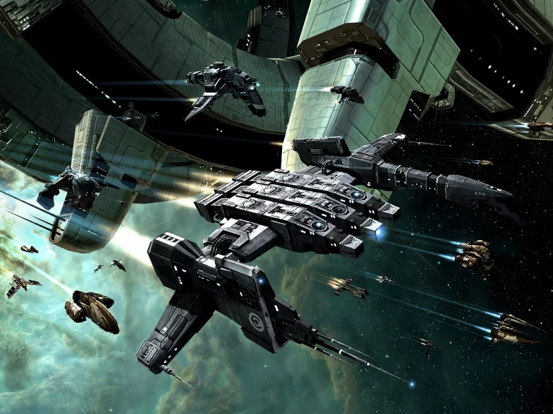 eve online, космический корабль, космос