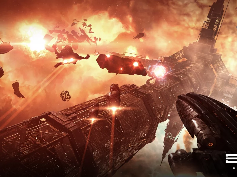 eve online, космический корабль, космос