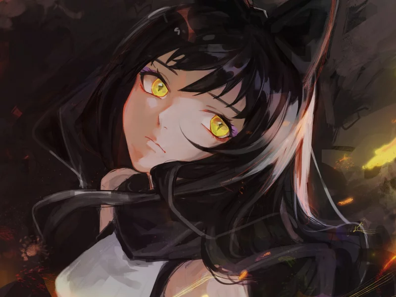 rwby, девушка, взгляд