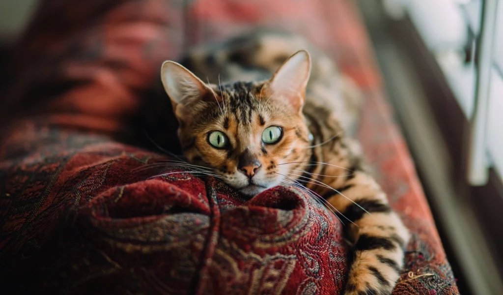 кошка, животные, взгляд, уши