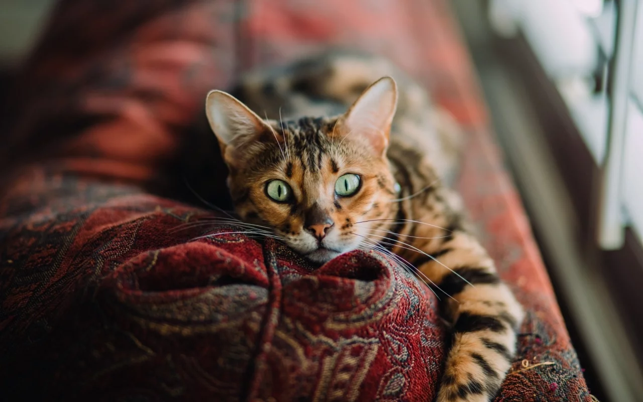 кошка, животные, взгляд, уши