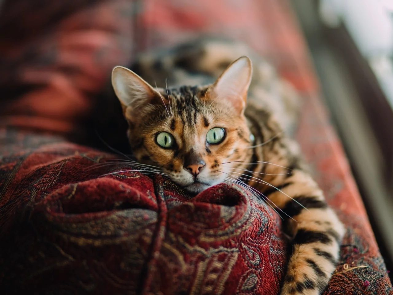 кошка, животные, взгляд, уши