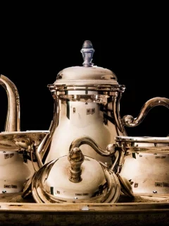 сервиз, чашки, чайник, посуда