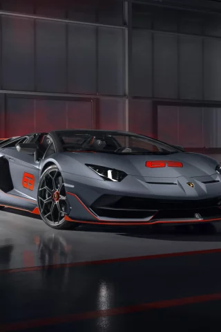 auto, lamborghini aventador, roadster