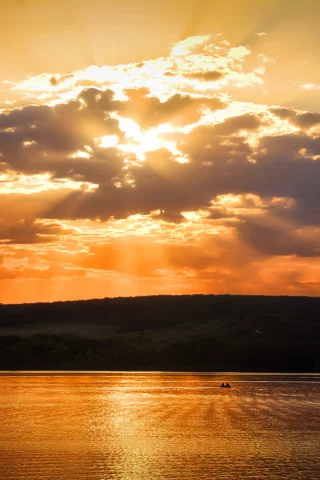 солнце, море, облака