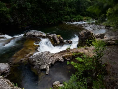 природа, водопад, вода, скалы