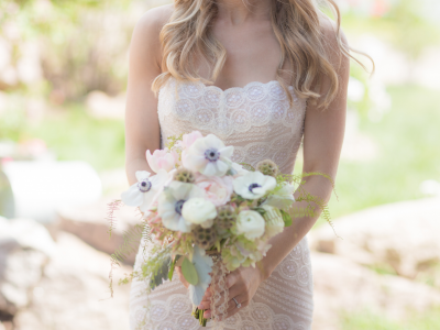 невеста, букет, свадебное платье