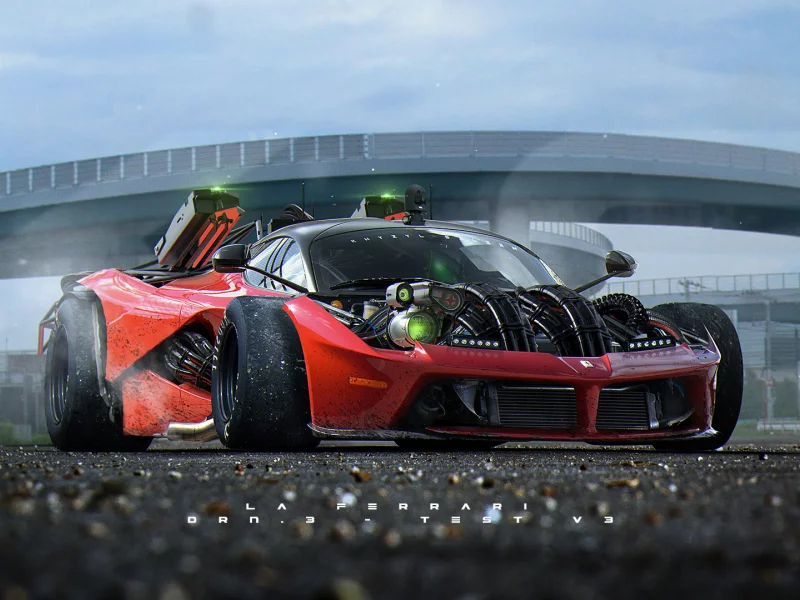 auto, ferrari, tuning