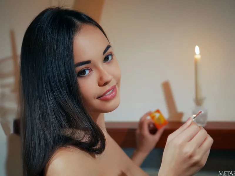 девушка, взгляд красивая