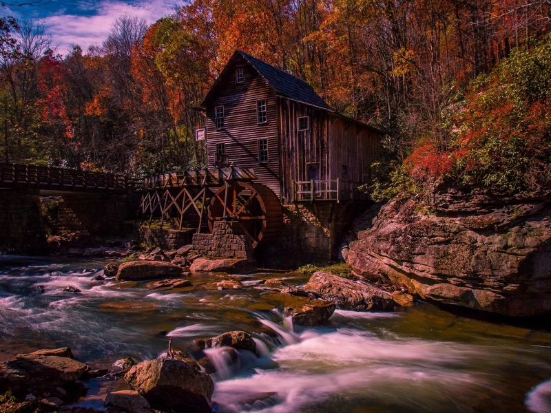 пейзаж, природа, красота, мельница