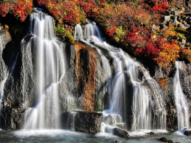 пейзаж, природа, красота, водопад