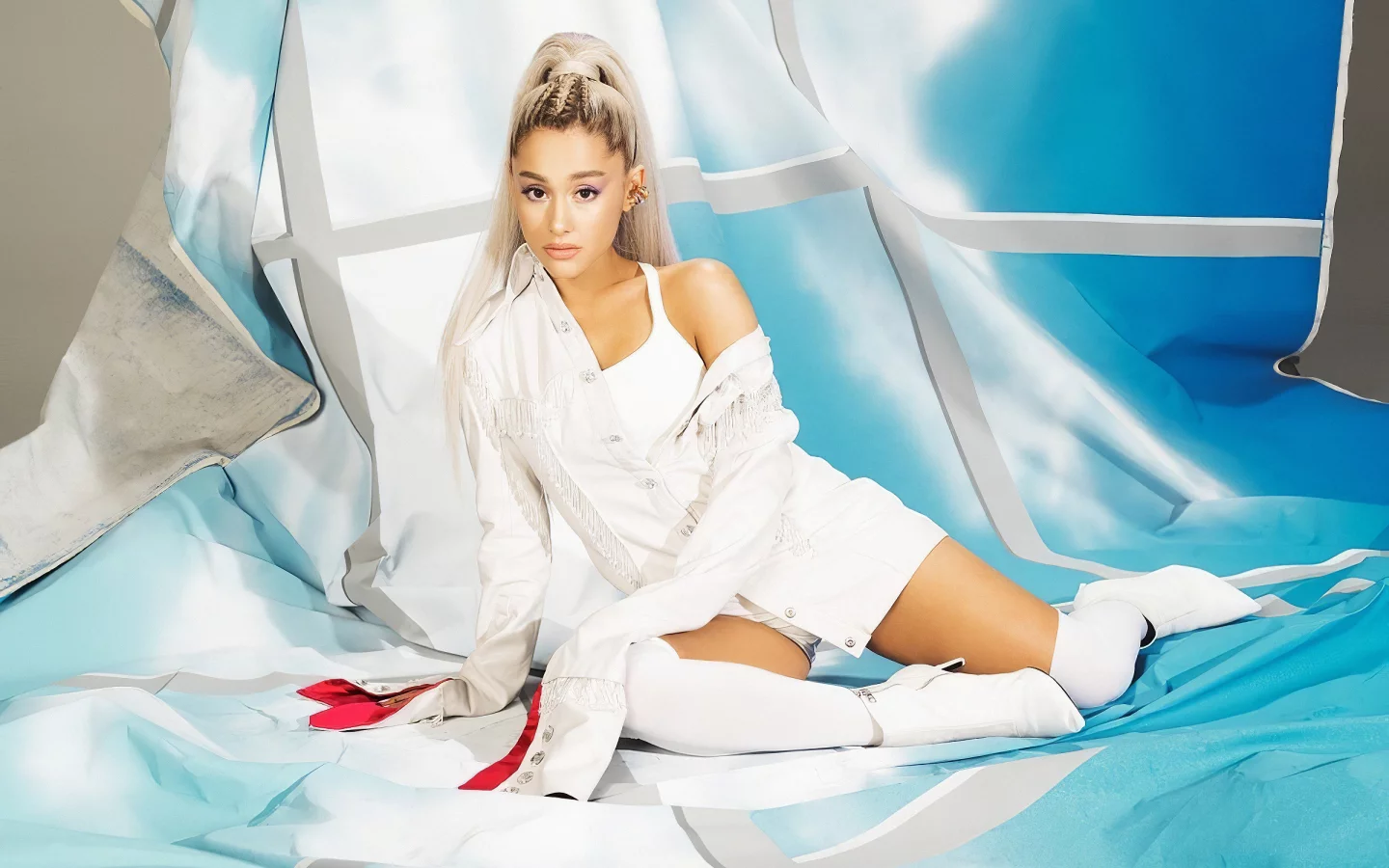 девушка, блондинка, певица, ariana grande