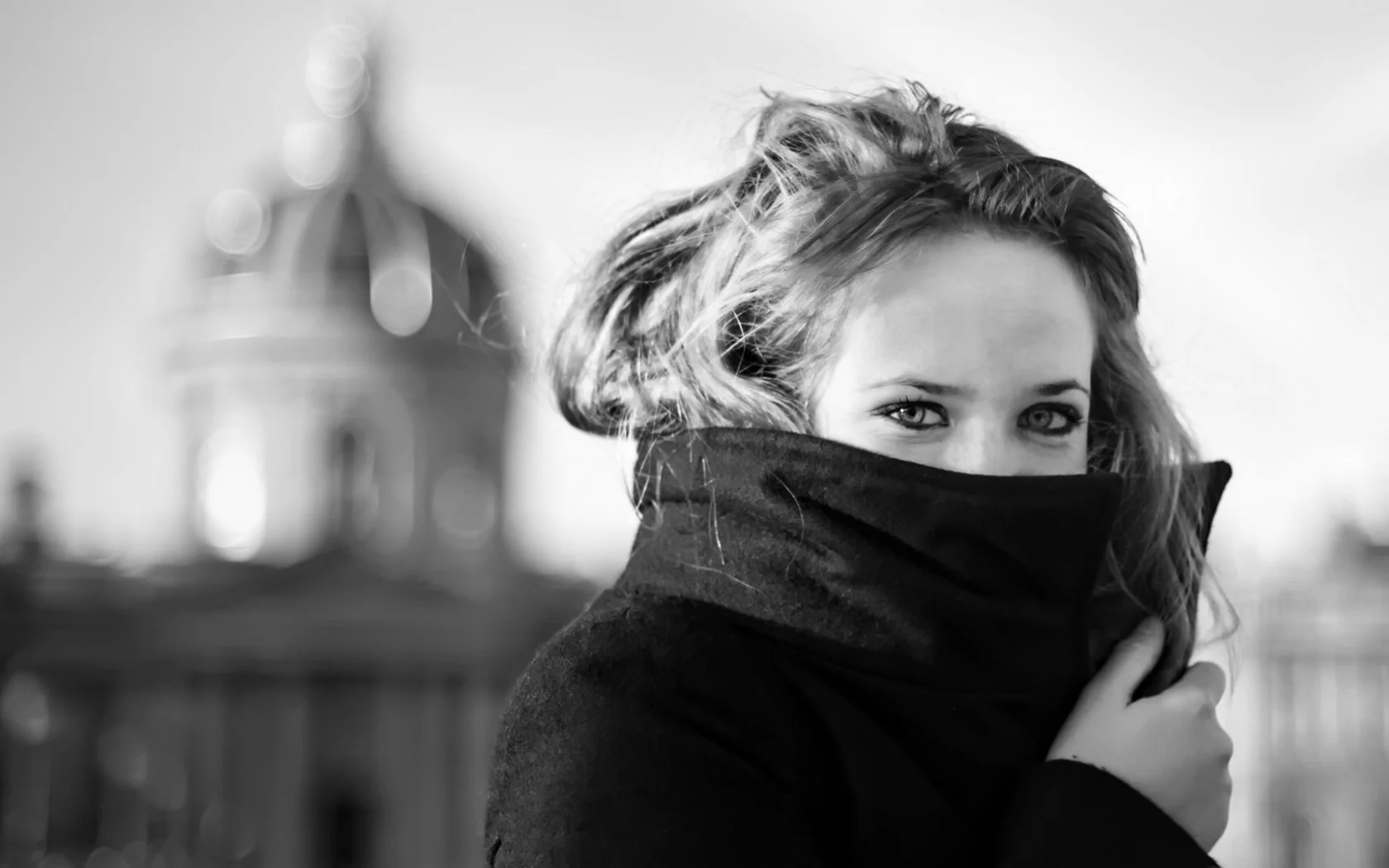девушка, взгляд, в париже