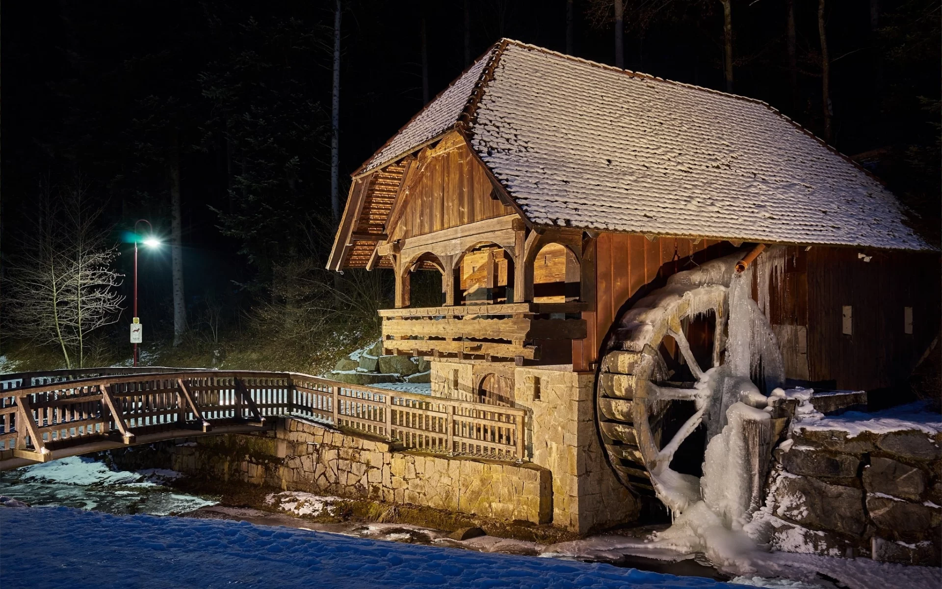 пейзаж, природа, красота, мельница